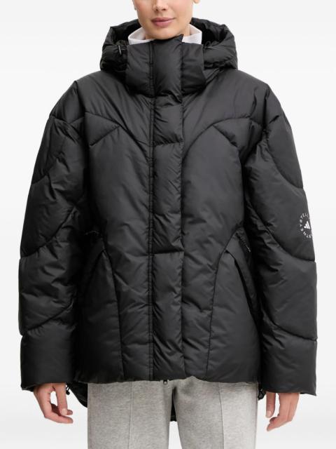 quilted hooded jacket