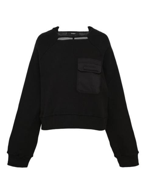 panelled sweatshirt