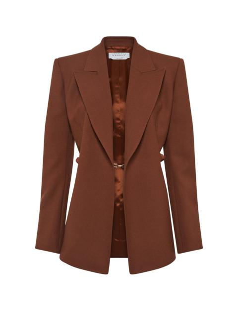 Epona Chain Blazer in Cognac Recycled Virgin Wool