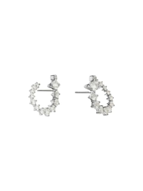 Vivienne Westwood Lydia Embellished orb Hoop Earrings