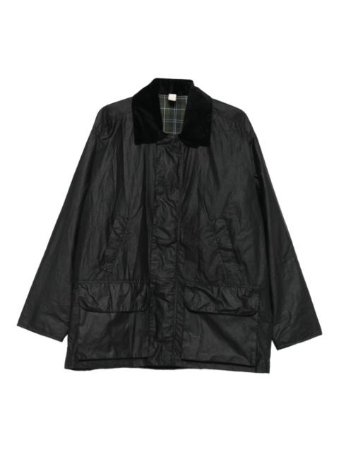 corduroy-collar pocket jacket