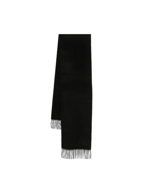 cashmere fringed-trim scarf