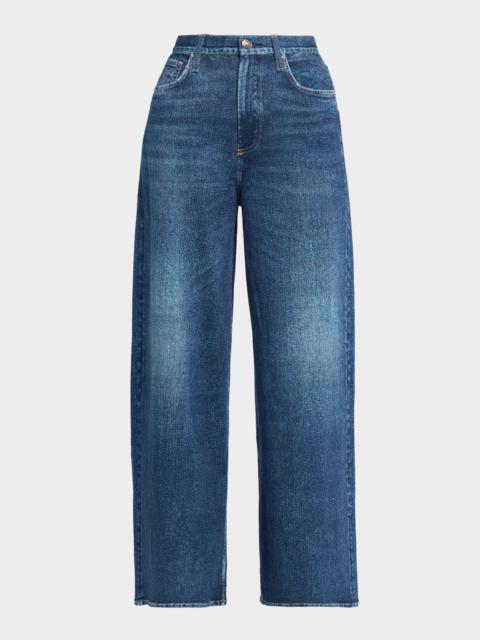 Miramar Cotton-Terry Wide-Leg Jeans