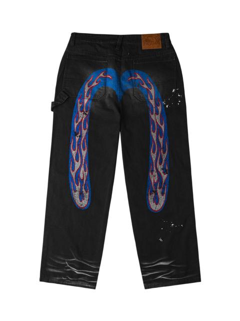 Heavy Washed And Distressed Daicock Jeans