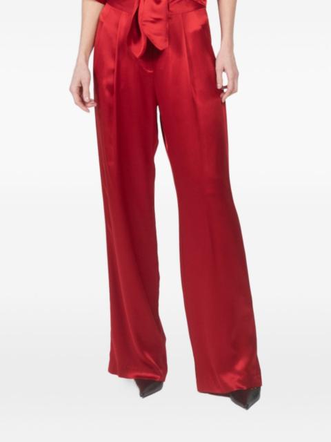 tie wide-leg trousers