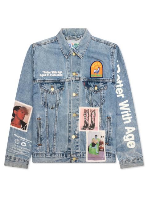 PORTRAIT DENIM JACKET - MULTI