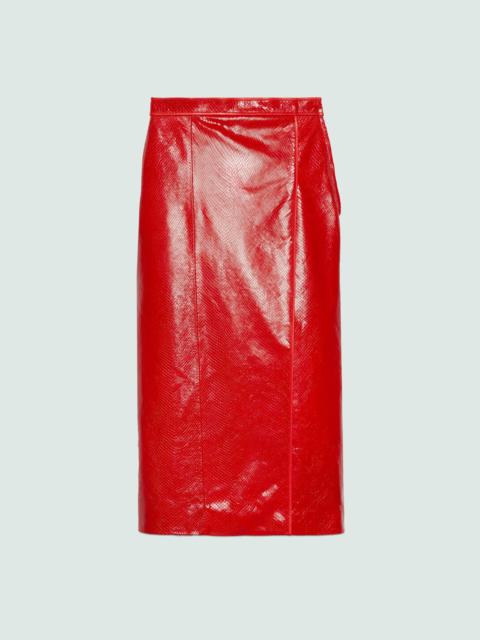 Python print leather skirt