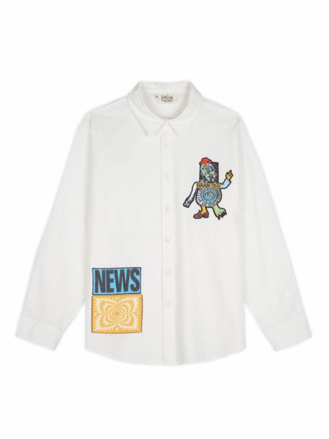Truth Now Seersucker Shirt - White