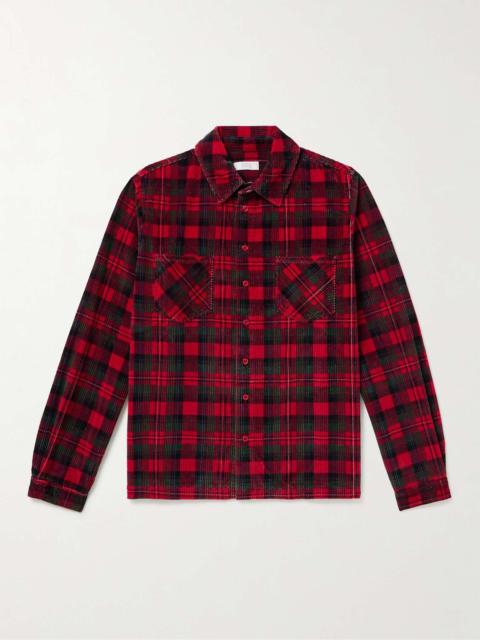 Checked Cotton-Corduroy Shirt