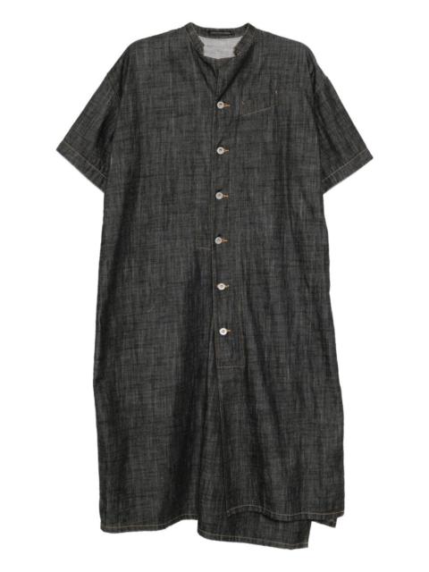 buttoned short-sleeve dress