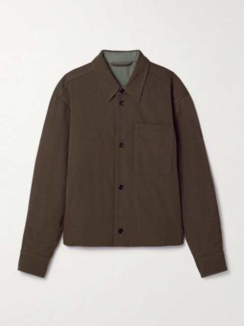Oversized Padded Wool-twill Jacket