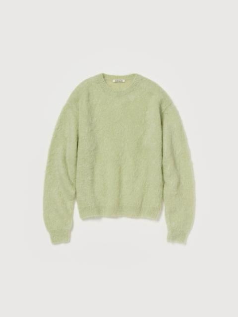 BRUSHED SUPER KID MOHAIR KNIT P/O