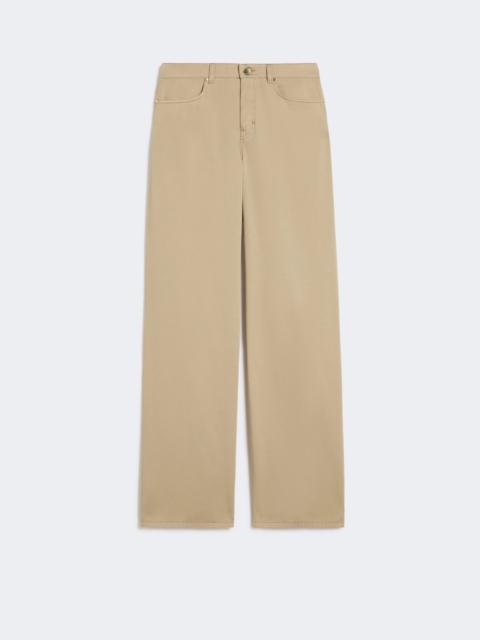 Cotton satin baggy trousers - COLONIAL