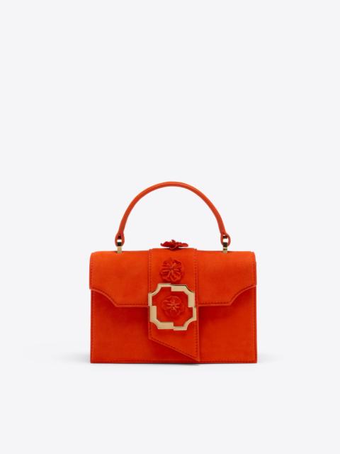 Audrey Orange Suede Mini Handbag