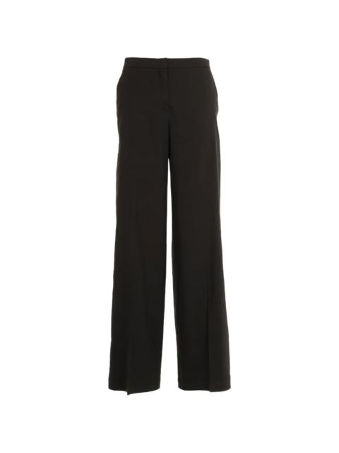 pleated tailored trousers