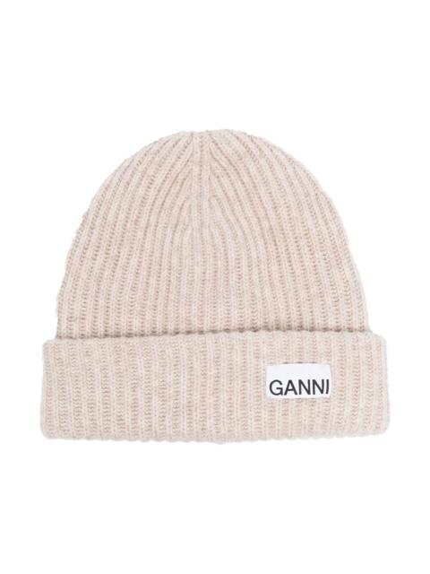 Logo wool beanie
