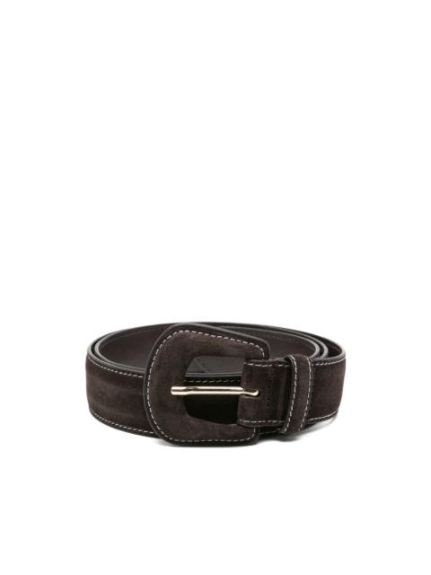 suede leather buckle belt