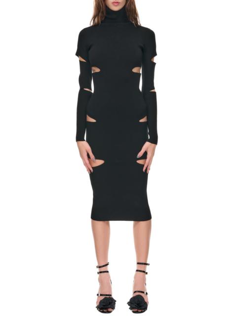 Cut-Out Knit Dress