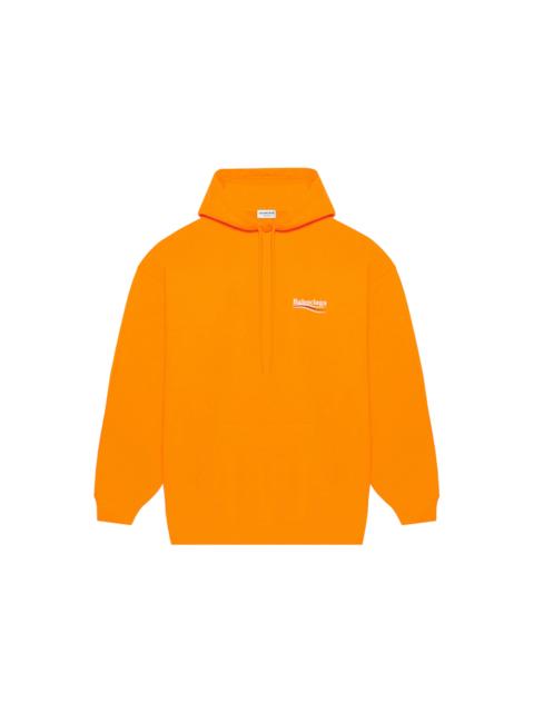 Men's Political Campaign Medium Fit Hoodie in Fluo Orange