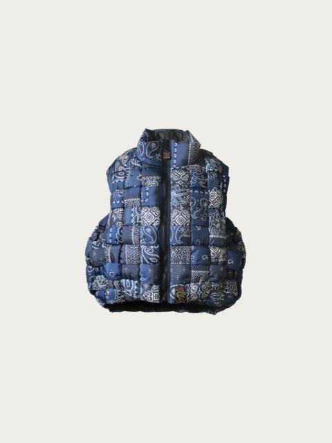 Bandanna Nylon KEEL Weaving Vest - Dark Navy