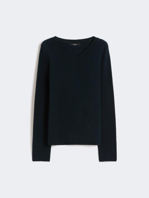 Cotton boxy sweater - NAVY