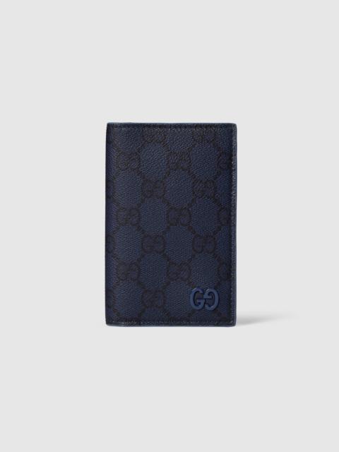 Dusty blue interior GG long card case