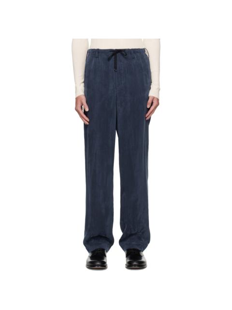 Navy Drawstring Trousers
