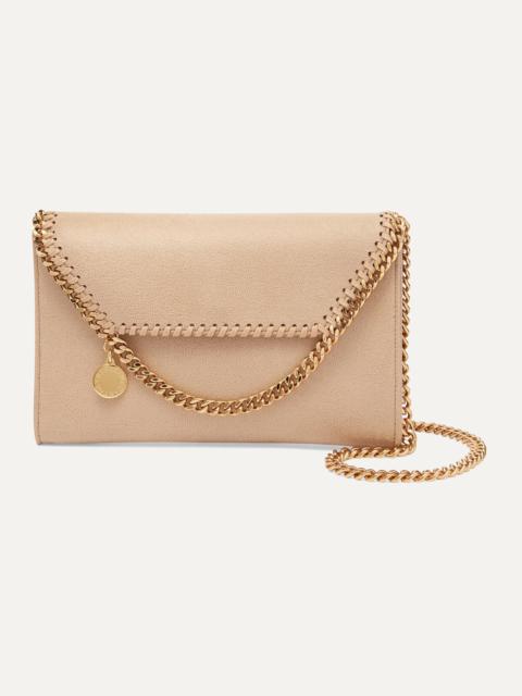 The Falabella Mini Faux Brushed-leather Shoulder Bag