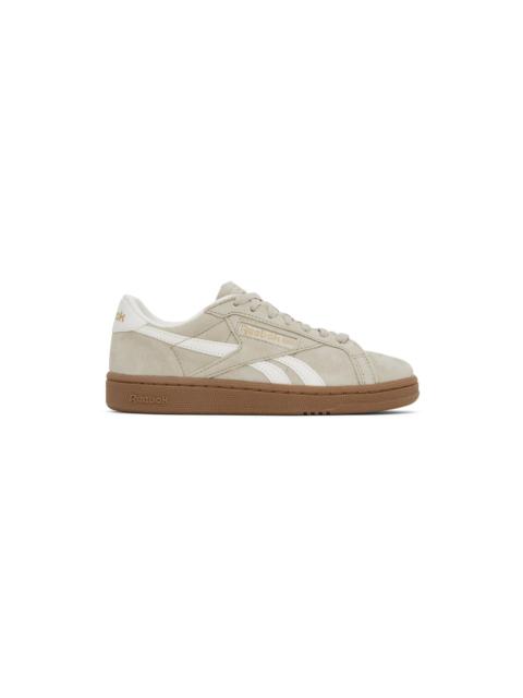 Beige & White Club C Grounds UK Sneakers