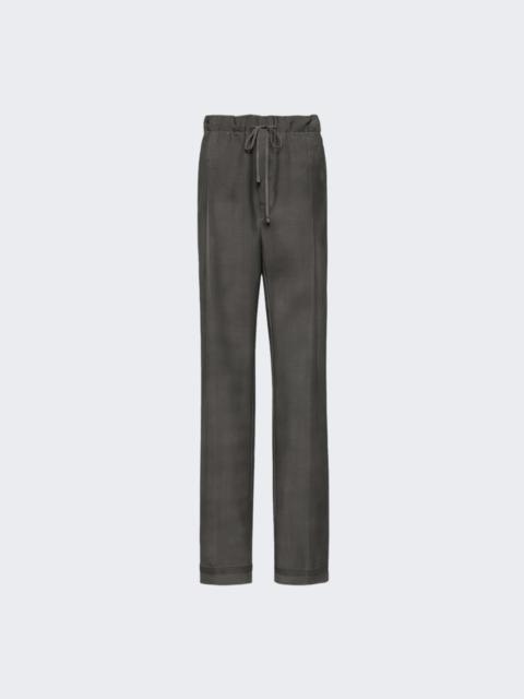 Mohair Wool Trousers Medium Grey