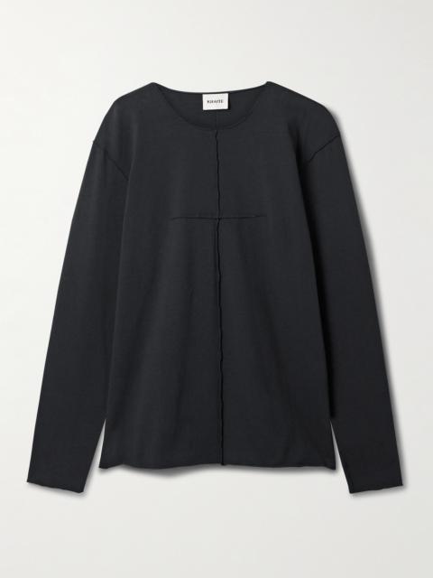 Kit Paneled Cotton-jersey T-shirt