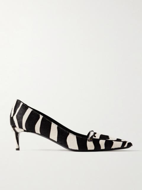Celia Zebra-print Calf Hair Pumps