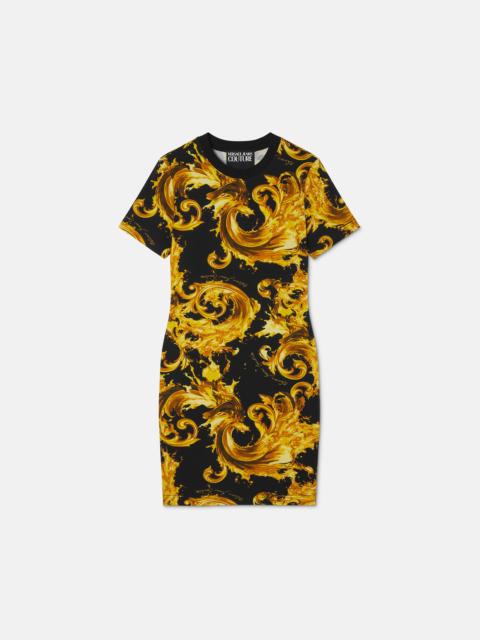 Printed Cotton-Jersey Midi Dress