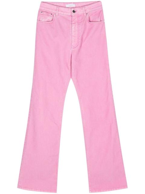 mid-rise straight-leg trousers