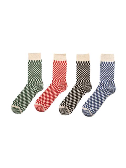 Checkerboard Pattern Socks