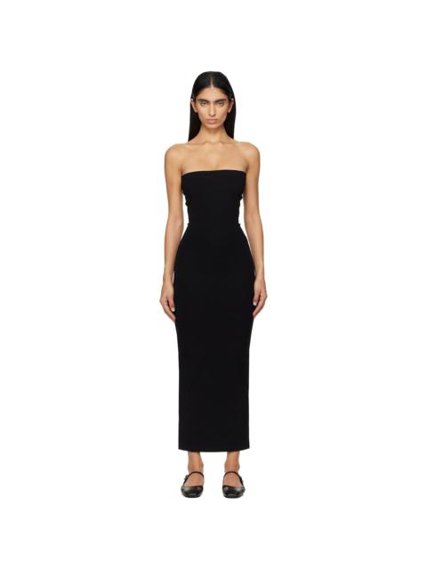 Black Rio Bandeau Midi Dress