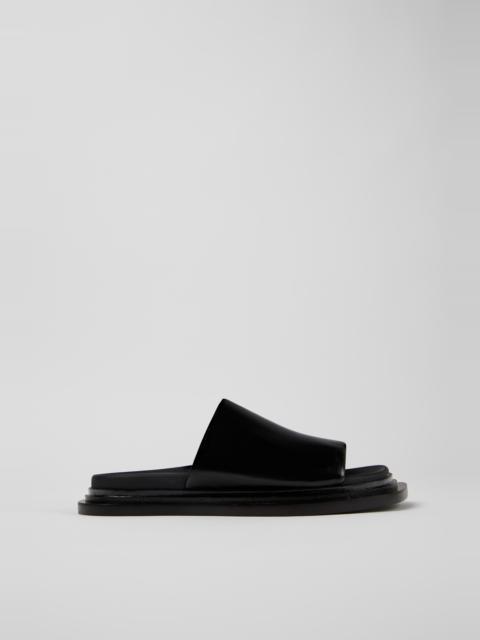 Black Leather Sandals