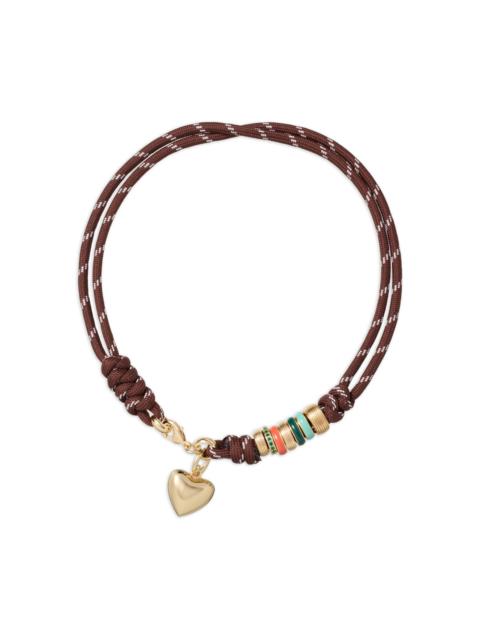 Happy Cord heart necklace