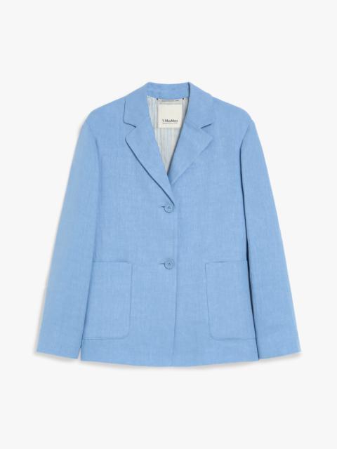 OLIVIA Single-breasted linen jacket