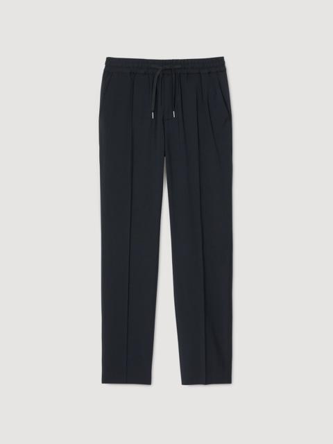 ELASTICATED STRAIGHT-LEG PANTS