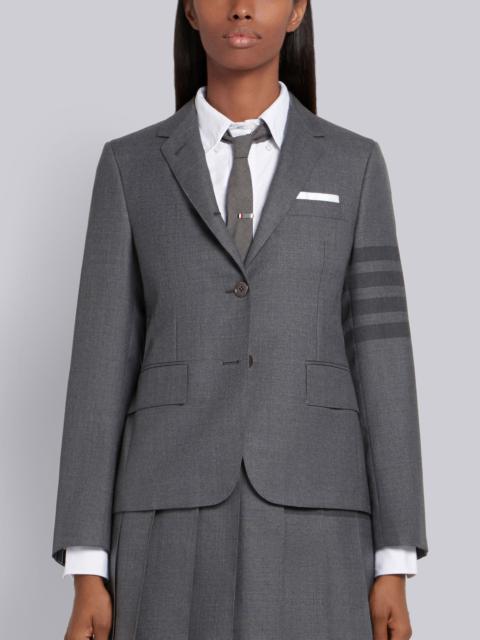 Medium Grey School Uniform Step Twill 4-bar Tailored Classic Blazer