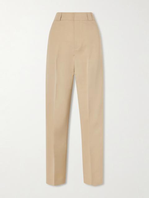 Nahla Cotton And Silk-blend Pants