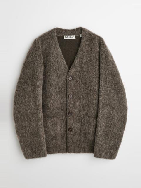Cardigan Mole Grey Hairy Wool