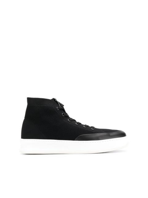 mesh high-top sneakers