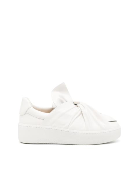 Bee leather sneakers