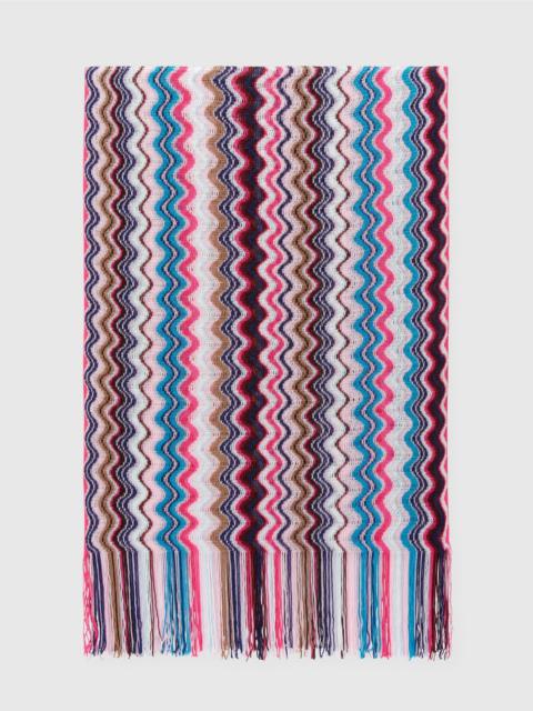 Chevron viscose scarf