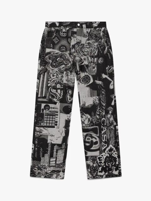 Rave Collage Straight Leg Jeans | Casablanca Paris