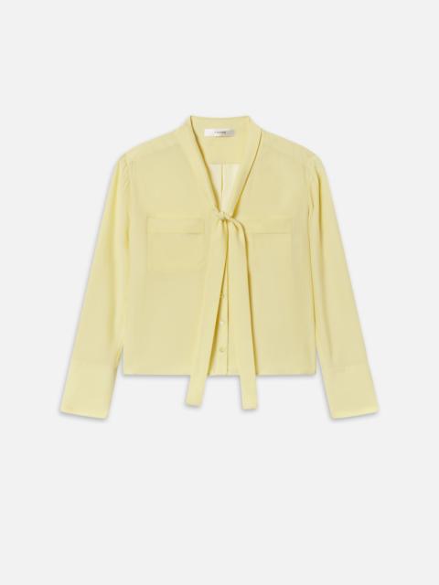 The Silk Modern Tie Blouse