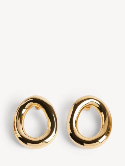Women's Eisa Ellipse Earrings in Shiny Gold
