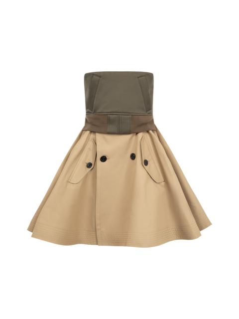 COTTON GABARDINE DRESS